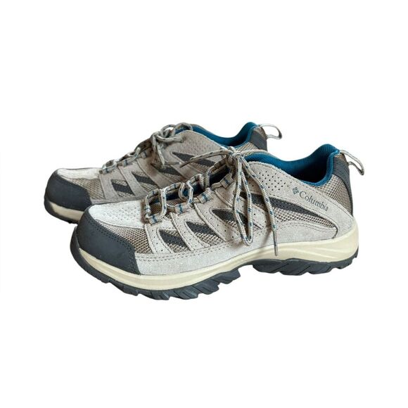 Columbia Crestwood Walking Shoe Womens Size 8.5 Wide Color Pebble Lagoon - Picture 2 of 9